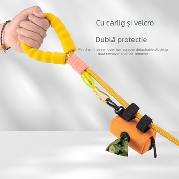 Dispenser pentru pungile deșeurilor animale de companie cu spațiu de depozitare, portabil, poliester, grosime standard