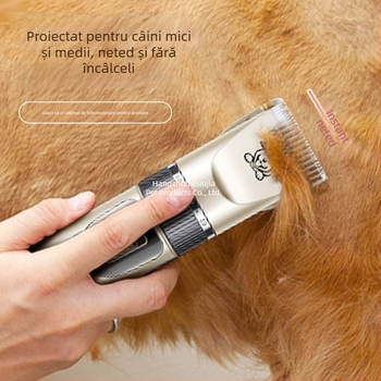 Mașină de tuns pentru câini, cu motor electric silențios și aparat de îngrijire a părului de lăbuțe, potrivit atât pentru pisici, cât și pentru câini