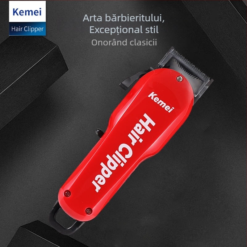 Mașină de tuns KM-706Z – reîncărcabilă, motor cu perii, autonomie 6–8 ore, lamă din oțel cu carbon înalt, zgomot redus