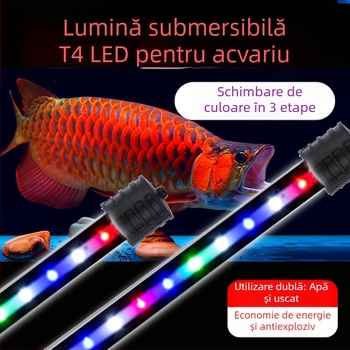 Lampă LED submersibilă pentru acvariu, carcasă din sticlă impermeabilă, 10–40W, Spring Dragon