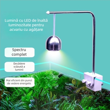 Lampa LED clip pentru acvariu Xinma — aliaj de aluminiu, 3W, 0,5 kg, pentru plante acvatice și pești tropicali