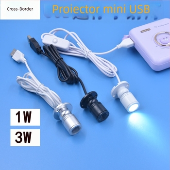 Spot LED USB pentru acvariu, 3W, alimentat USB 5V, unghi reglabil, carcasă din aluminiu