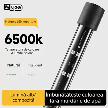 Lampa Yee din sticlă pentru acvariu – iluminare pentru acvariu, impermeabilă, greutate 1,2 kg