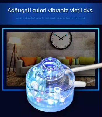 Lumină pentru acvariu cu bule, oxigenare și schimbare de culoare – LED mini impermeabil (Plastic, 200 g, Zhongshan)