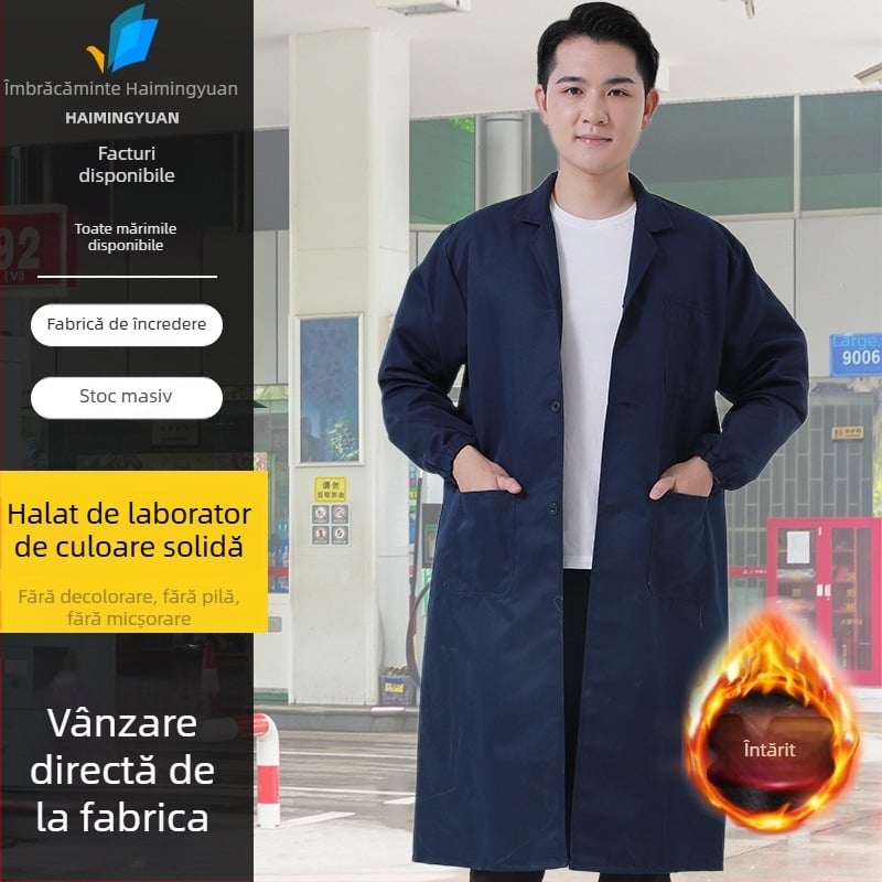 Halat de lucru, din bumbac, cu absorbție a umezelii, pentru uz în fabrici, patru sezoane