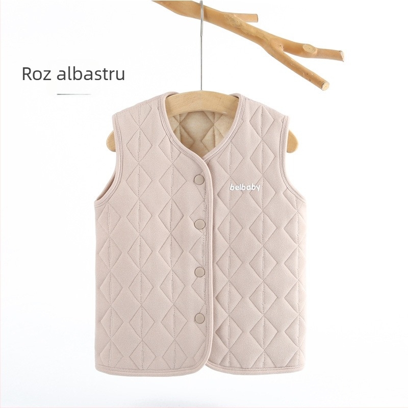 Set palton interior pentru copii, 93% poliester, gros, cald, cu fleece