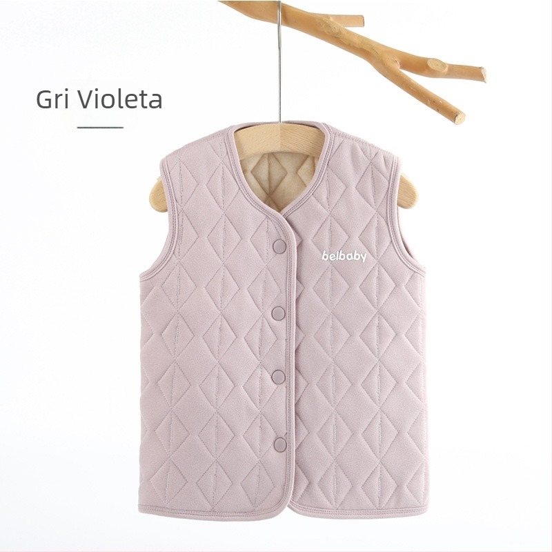 Set palton interior pentru copii, 93% poliester, gros, cald, cu fleece