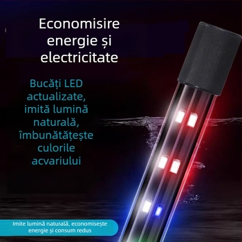 Lampa LED pentru acvariu, țeavă de sticlă, 220–240V, 2 kg, economisire de energie