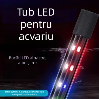 Lampa LED pentru acvariu, țeavă de sticlă, 220–240V, 2 kg, economisire de energie