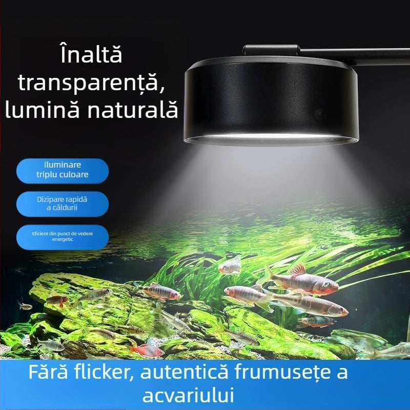 Iluminare LED pentru acvariu – spectru complet pentru plante acvatice – alimentare USB