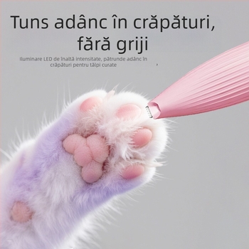 Duoqu Clipper pentru îngrijire animale, tăietor păr la lăbuțe pentru pisici și câini, clipper electric pentru animale, ambalaj cu 200 de bucăți