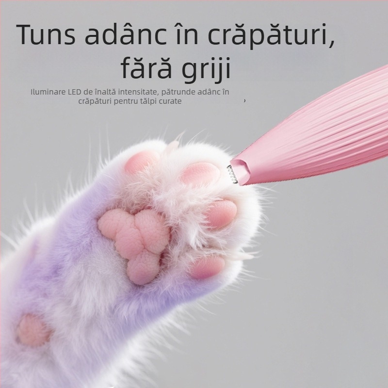 Duoqu Clipper pentru îngrijire animale, tăietor păr la lăbuțe pentru pisici și câini, clipper electric pentru animale, ambalaj cu 200 de bucăți