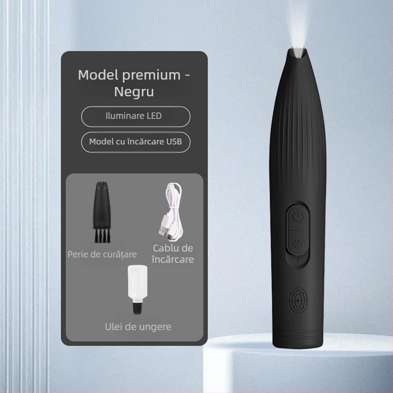 Duoqu Clipper pentru îngrijire animale, tăietor păr la lăbuțe pentru pisici și câini, clipper electric pentru animale, ambalaj cu 200 de bucăți