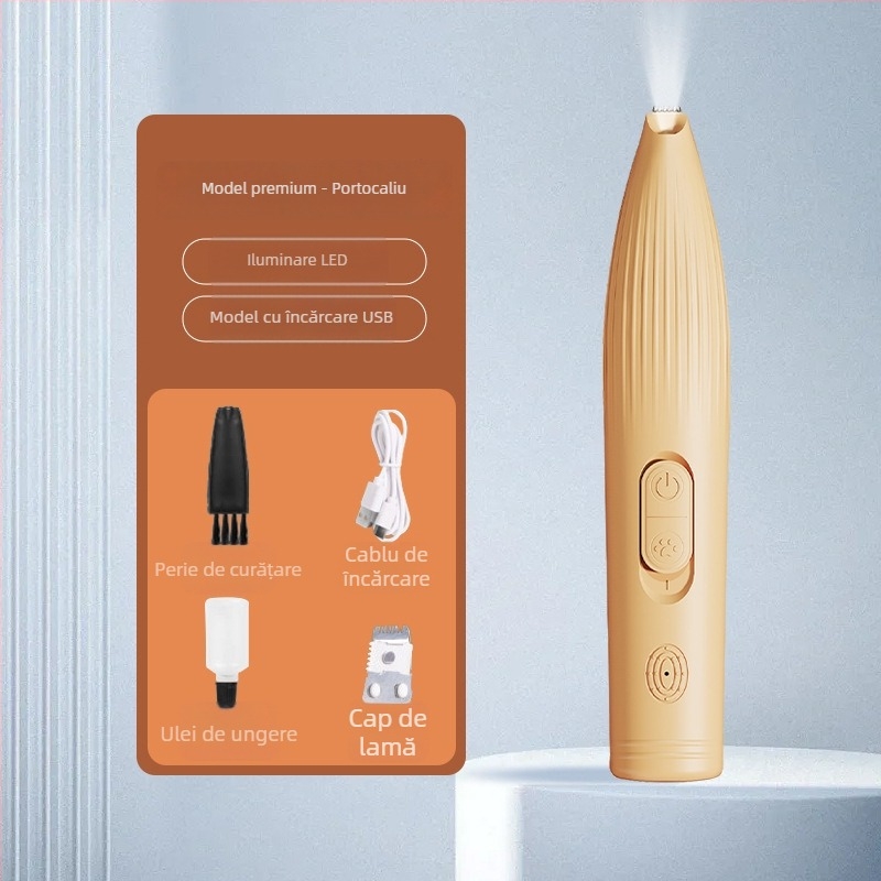 Duoqu Clipper pentru îngrijire animale, tăietor păr la lăbuțe pentru pisici și câini, clipper electric pentru animale, ambalaj cu 200 de bucăți