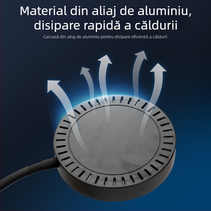 Naichong Lampa LED USB pentru acvariu, clip-on – iluminare pentru plante acvatice, economie de energie LED