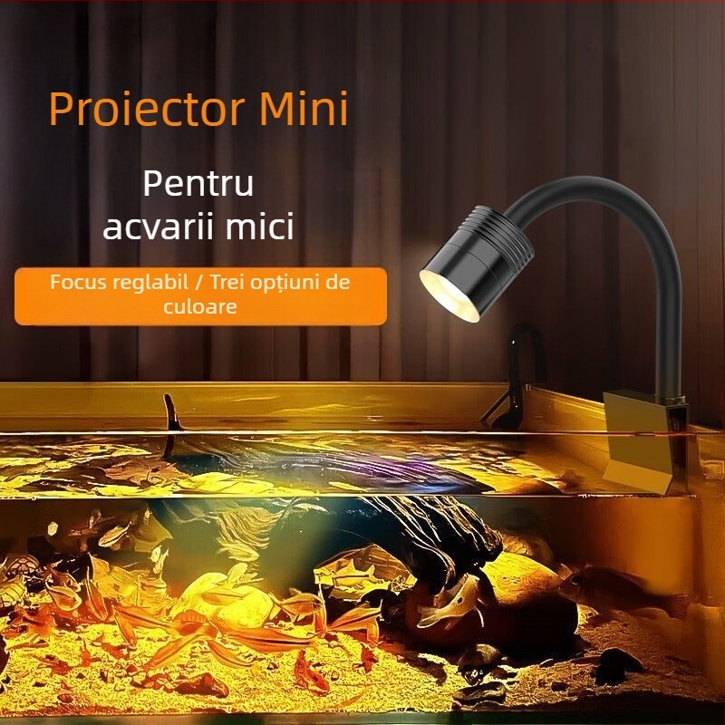 Parker USB mini spot pentru acvariu, 5W, corp din plastic, 102 g