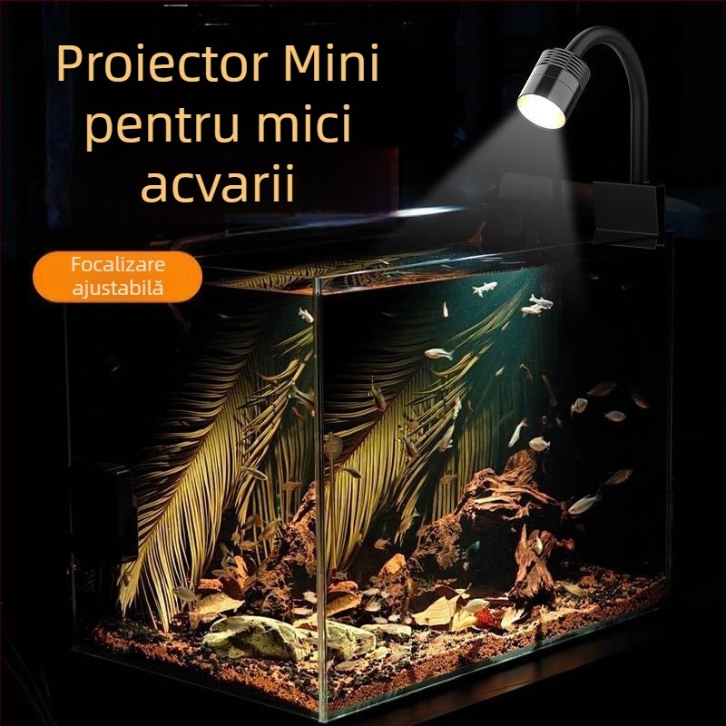 Parker USB mini spot pentru acvariu, 5W, corp din plastic, 102 g