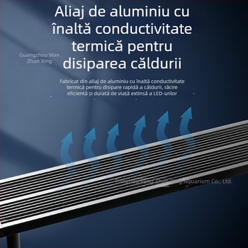 Lumină LED inteligentă pentru acvariu, cu spectru complet, 12–24W, 0,4 kg