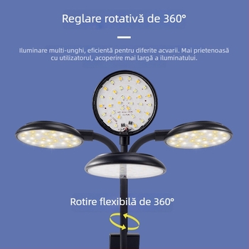 Lumină LED pentru acvariu – 6W, prindere USB, iluminare la 360°, anti-alge, impermeabil