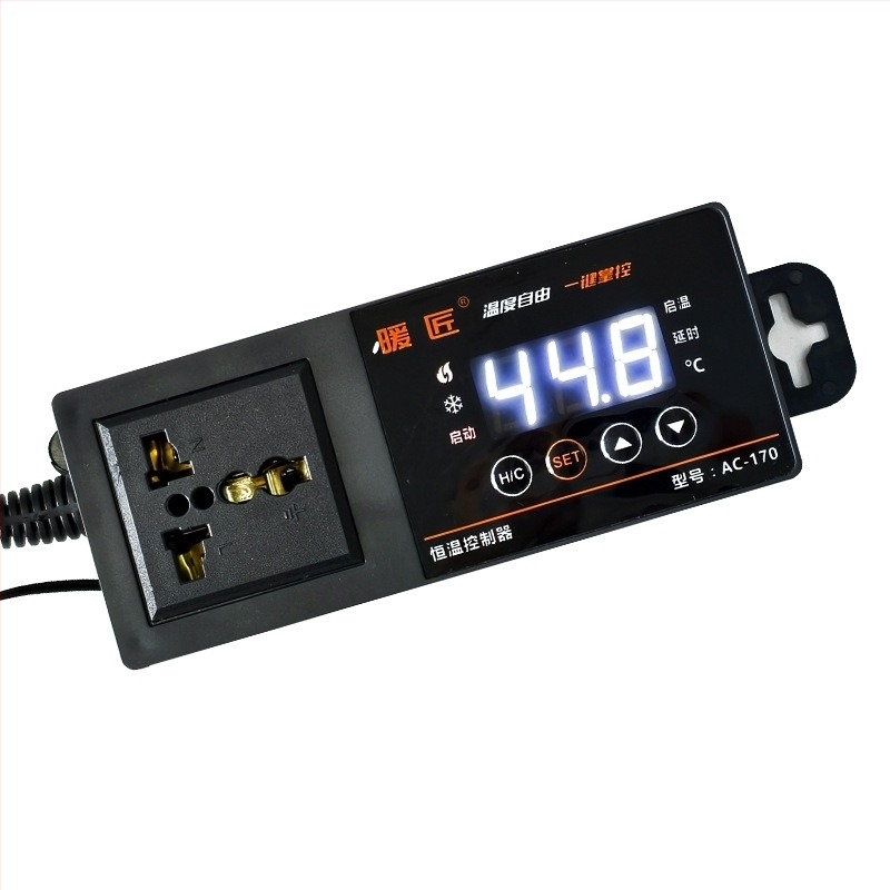 Controler de temperatură pentru acvariu cu senzor, afișaj digital și priză, reglare inteligentă a temperaturii, precizie 1°