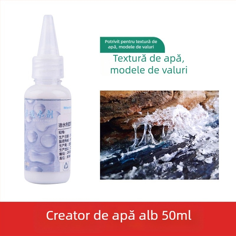 Pastă pentru peisaj acvatic pentru diorame, pastă de creare a apei pentru scene Ocean și Râu, The Crab Kingdom, model de construcție (Material: Altul; Categorie: Model de clădire; Vârstă: 15–35; Fără electricitate)