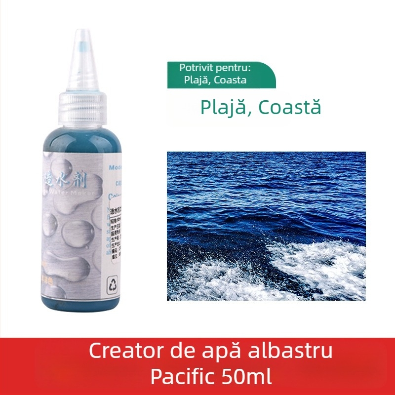 Pastă pentru peisaj acvatic pentru diorame, pastă de creare a apei pentru scene Ocean și Râu, The Crab Kingdom, model de construcție (Material: Altul; Categorie: Model de clădire; Vârstă: 15–35; Fără electricitate)
