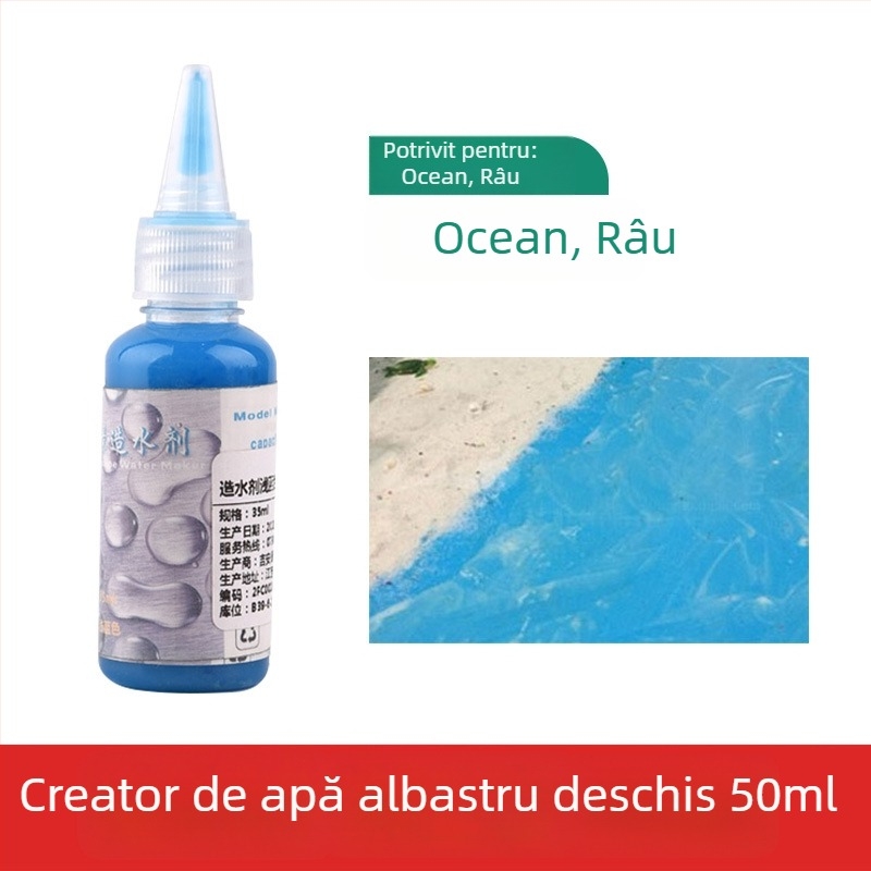 Pastă pentru peisaj acvatic pentru diorame, pastă de creare a apei pentru scene Ocean și Râu, The Crab Kingdom, model de construcție (Material: Altul; Categorie: Model de clădire; Vârstă: 15–35; Fără electricitate)