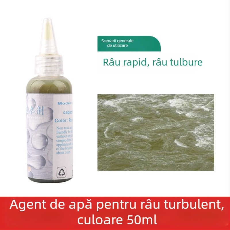 Pastă pentru peisaj acvatic pentru diorame, pastă de creare a apei pentru scene Ocean și Râu, The Crab Kingdom, model de construcție (Material: Altul; Categorie: Model de clădire; Vârstă: 15–35; Fără electricitate)