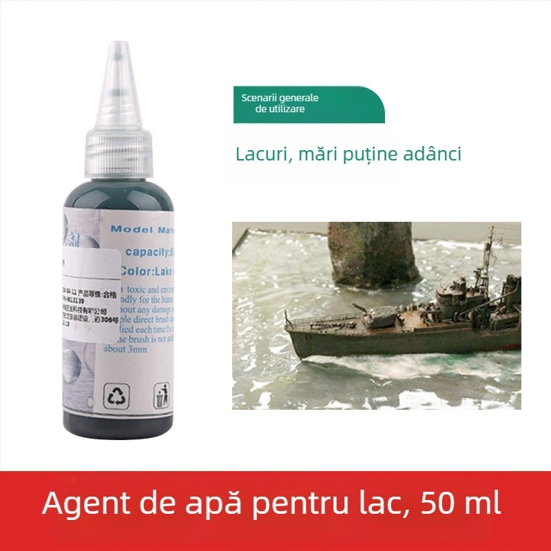 Pastă pentru peisaj acvatic pentru diorame, pastă de creare a apei pentru scene Ocean și Râu, The Crab Kingdom, model de construcție (Material: Altul; Categorie: Model de clădire; Vârstă: 15–35; Fără electricitate)