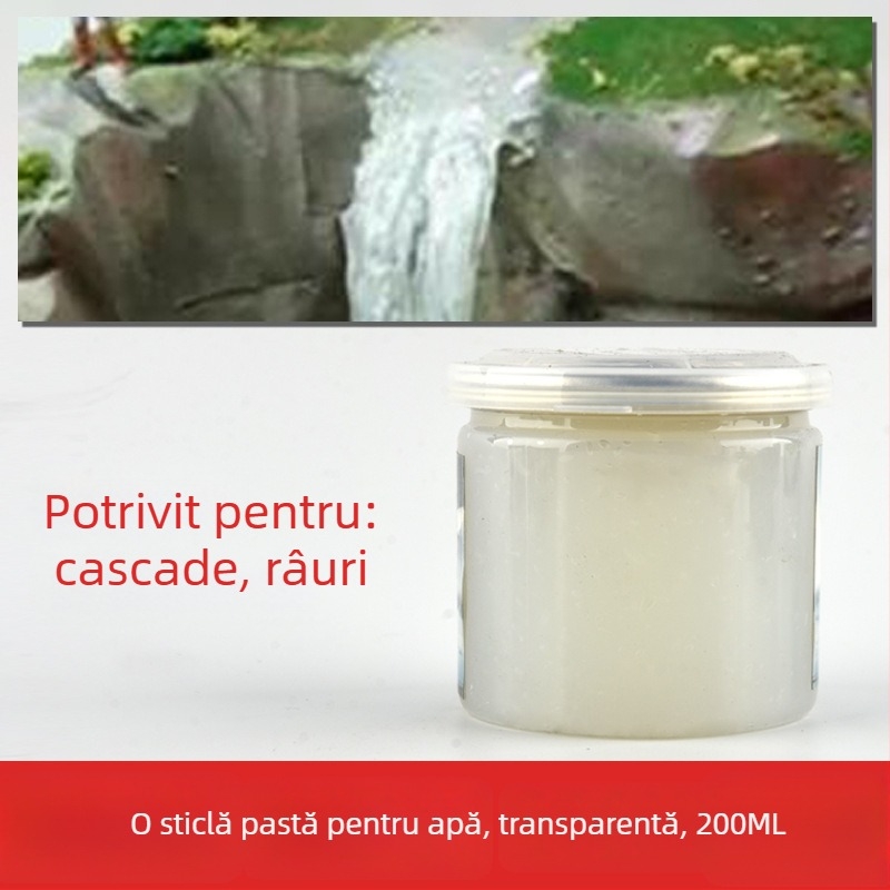 Pastă pentru peisaj acvatic pentru diorame, pastă de creare a apei pentru scene Ocean și Râu, The Crab Kingdom, model de construcție (Material: Altul; Categorie: Model de clădire; Vârstă: 15–35; Fără electricitate)