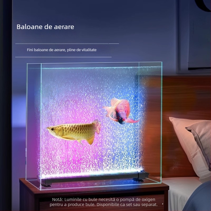 Lumină LED pentru acvariu cu bule, iluminare gradientă, oxigenare și decorare – 1–6W, 300g, Autonomous OEM