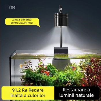 Lumină pentru acvariu Yee cu suport din aliaj de aluminiu, 7-10W, 0,6 kg