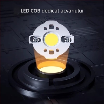 Lumină pentru acvariu Yee cu suport din aliaj de aluminiu, 7-10W, 0,6 kg