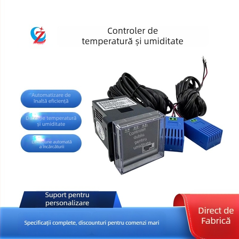 Cabinet de distribuție de înaltă tensiune — Controler inteligent pentru temperatură și umiditate, montaj pe panou, 220V, utilizare industrială, Zhongchu Electric Power