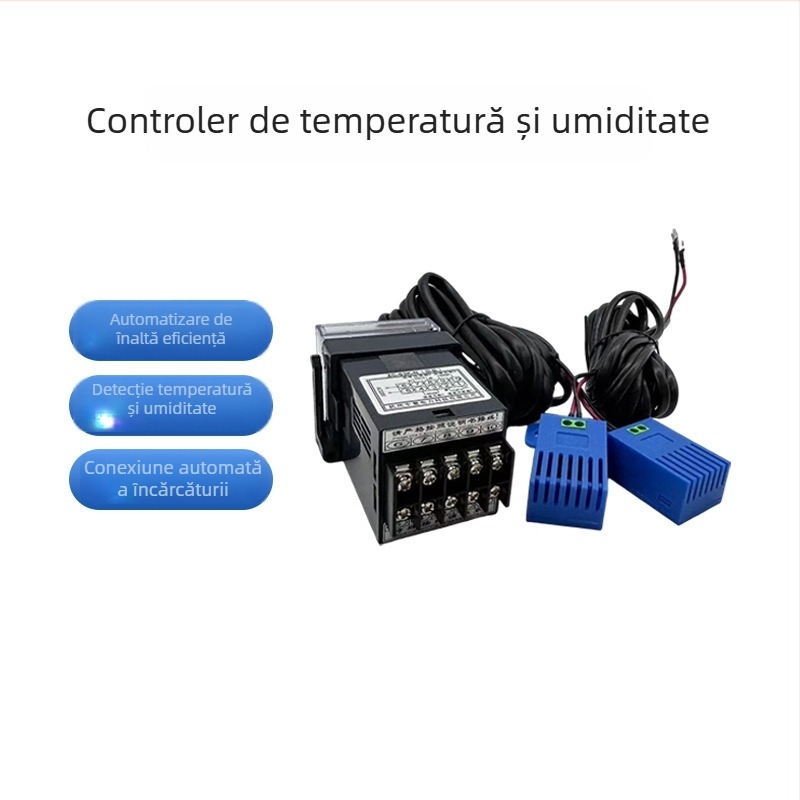 Cabinet de distribuție de înaltă tensiune — Controler inteligent pentru temperatură și umiditate, montaj pe panou, 220V, utilizare industrială, Zhongchu Electric Power
