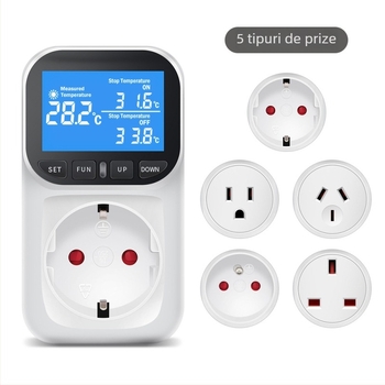 Termostat pentru acvariu cu ecran tactil, afișaj digital și control inteligent al temperaturii