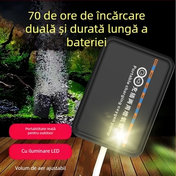 Pompa portabilă USB de oxigen cu LED pentru pescuit – dual-use (Nu este importat · Altă regiune · Comerț transfrontalier: Da)