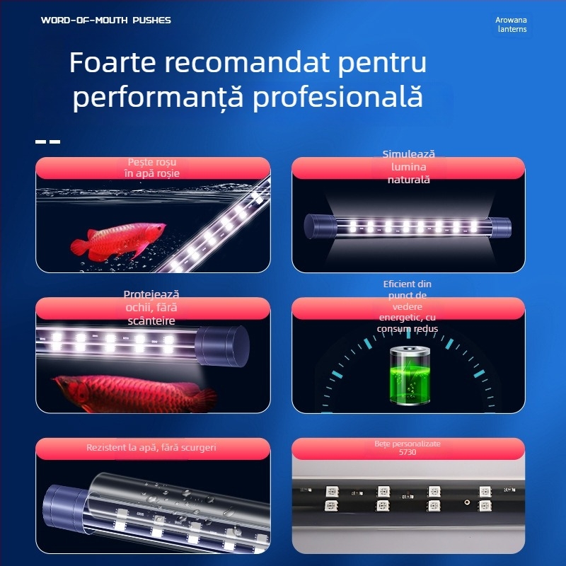 Iluminare LED pentru acvariu (Material: Plastic; Funcție: Iluminare acvariu; Brand: Crazy Water Grass; Putere: la alegere)