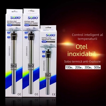 Songbao tijă de încălzire din oțel inoxidabil pentru acvariu, 400 g, model SB, control automat al temperaturii