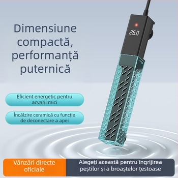 Sondă de încălzire ceramică pentru acvariu cu frecvență variabilă, control automat al temperaturii, reglare precisă a temperaturii; Putere 50–500W, 428g, Model sz2025071503