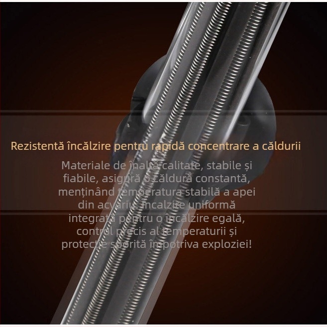 Sârmă de încălzire pentru acvariu, tub de cuarț, seria JRB, brand Jialu, putere 50–500 W