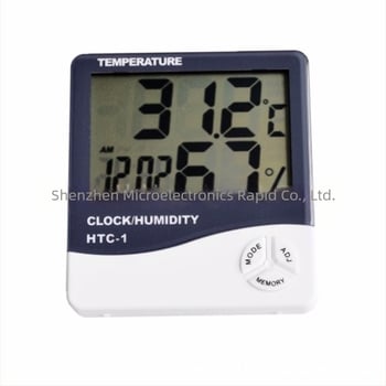 Higrometru-thermometru digital, rezoluție 0.1°C, interior/exterior, HTC-2 cu sondă, Quick Micro