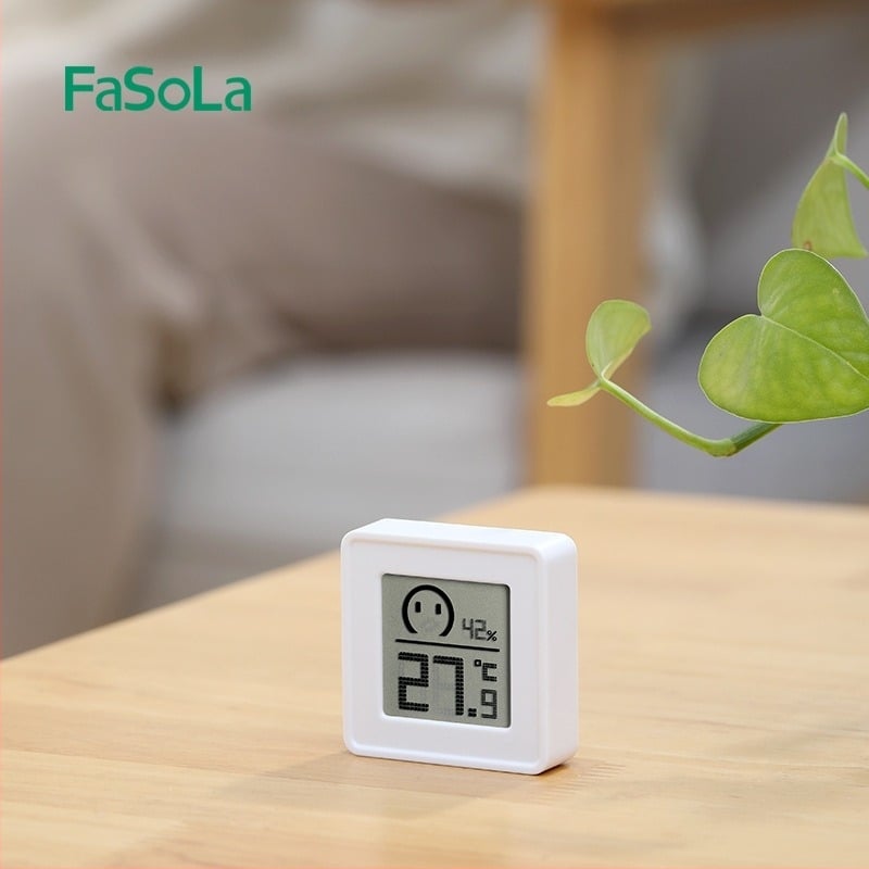 FaSoLa Termometru Digital de Interior cu Umiditate — montat pe perete, Temperatură a Camerei și Higrometru