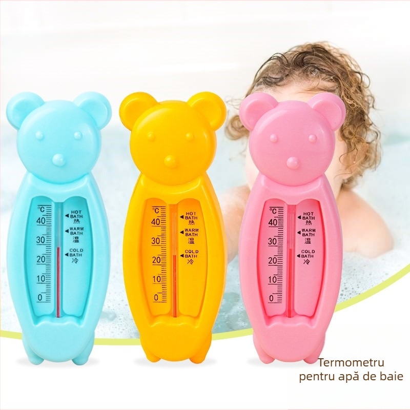 Termometru de baie pentru copii, design ursuleț, rezoluție 1°C