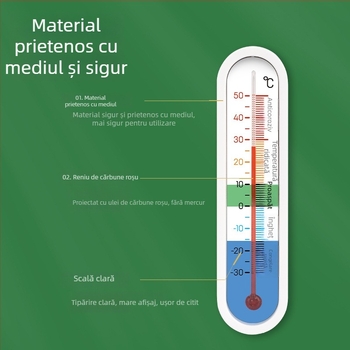 Deli higrometru pentru frigider/congelator, cu termometru încorporat, destinat depozitării frigorifice în farmacii și dulapuri pentru probe