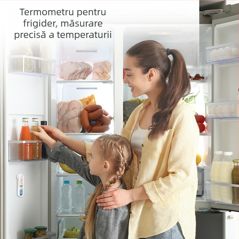 Deli higrometru pentru frigider/congelator, cu termometru încorporat, destinat depozitării frigorifice în farmacii și dulapuri pentru probe
