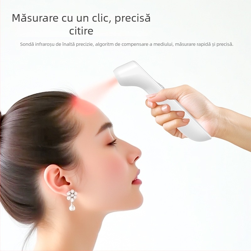 Termometru fără contact pentru frunte cu infraroșu – Măsurare rapidă în 1s, potrivit pentru copii și întreaga familie