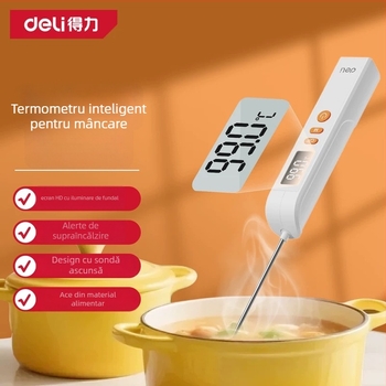 F2 Termometru cu sondă – pentru apă, ulei și lapte, baie bebeluși, precizie înaltă