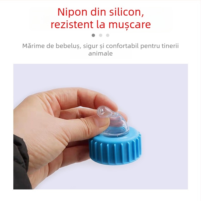 Dispozitiv de hrănire pentru animale cu temperatură constantă; potrivit pentru purcei, miei și viței