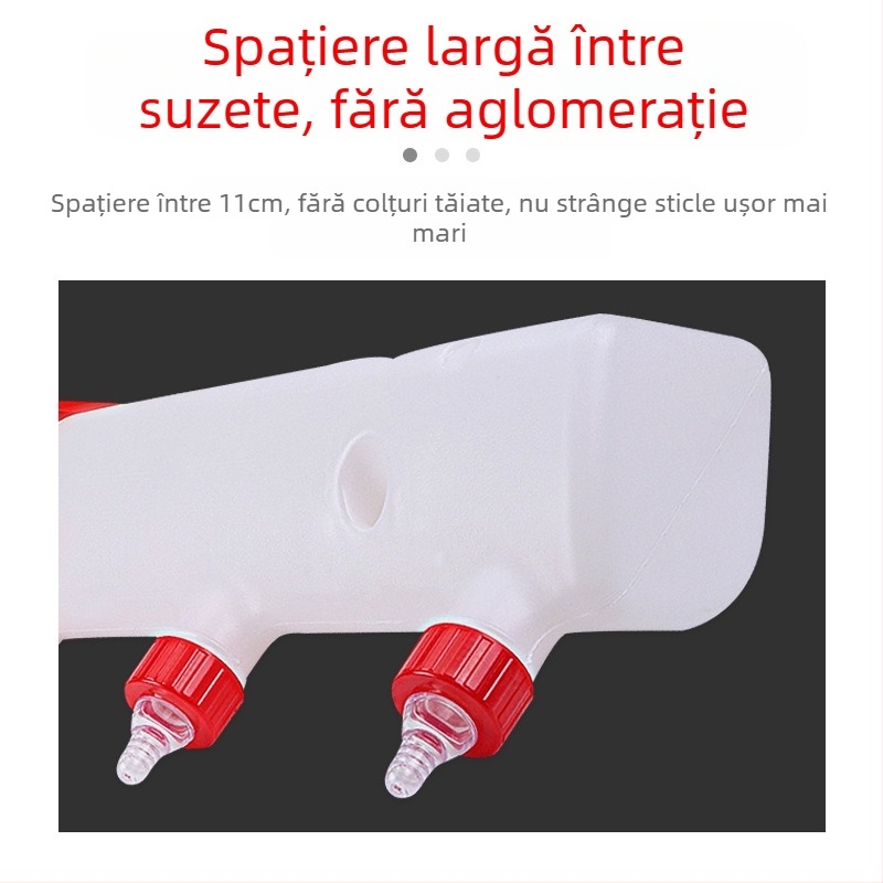 Dispozitiv de hrănire pentru animale cu temperatură constantă; potrivit pentru purcei, miei și viței